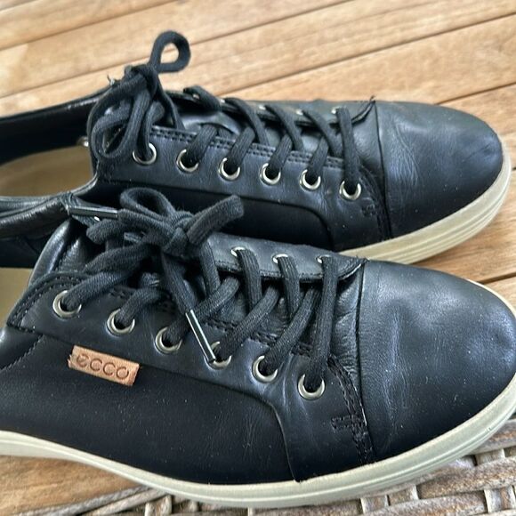 Ecco Men’s Spikeless Black Golf Shoes 43=9-9.5 - Picture 4 of 8